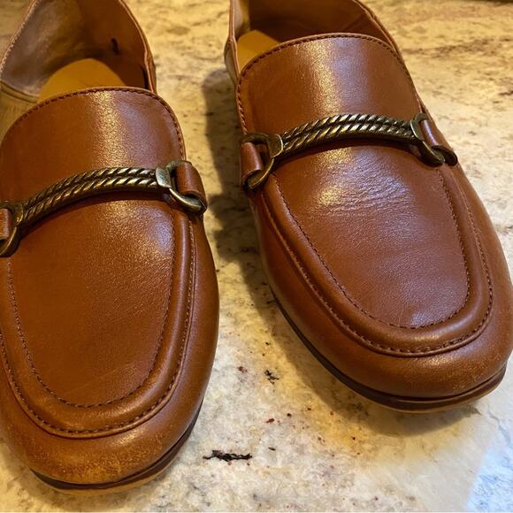 Patricia Nash $159 Fia Saddle Brown Flat Loafer Women's Size US 5.5 M EUC - Picture 6 of 14